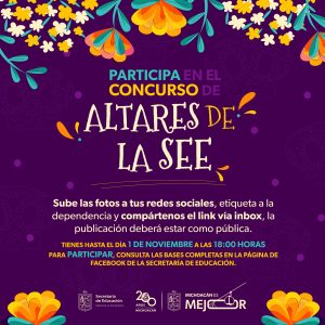 Participa en el concurso de altares escolares de la SEE