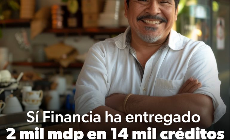 Sí Financia ha entregado 2 mil mdp en 14 mil créditos