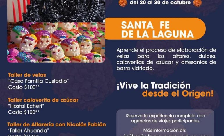 Aprende a elaborar velas, calaveritas de azúcar y artesanías de barro vidriado en este taller