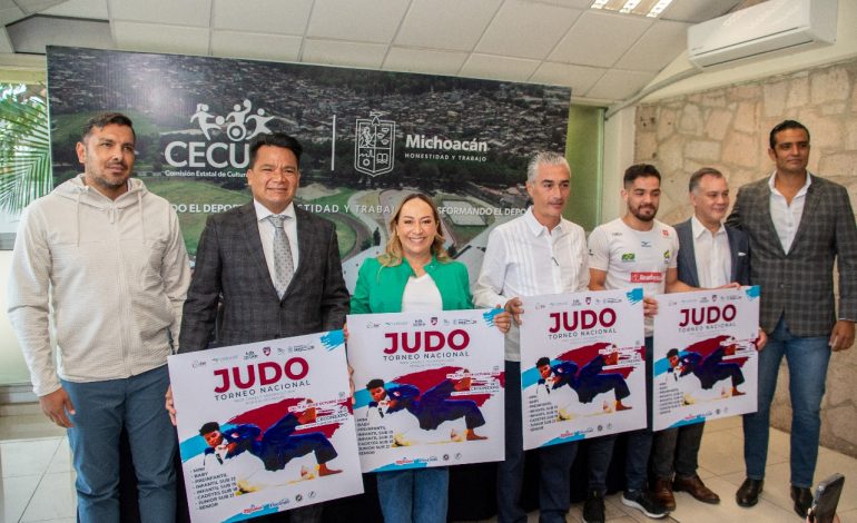 Por primera vez Michoacán será sede del Torneo Nacional de Judo 2024