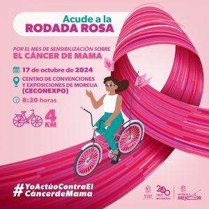 SSM invita a la Rodada Rosa contra el cáncer de mama.