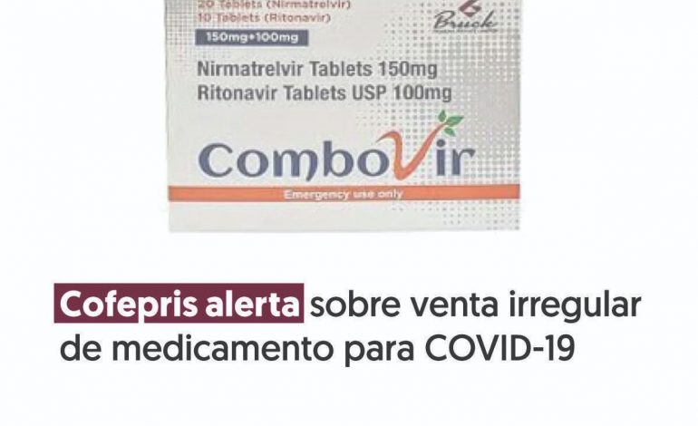 Alerta SSM sobre venta irregular de medicamento Combovir.