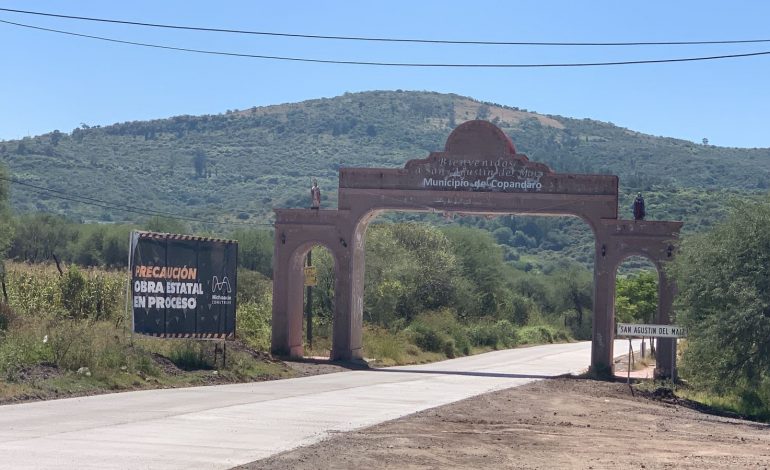 Por concluir, construcción de corredor turístico en Copándaro: SCOP