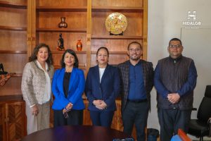 Jeovana Alcántar Baca se reunió con Anitzel Ramos Velázquez, Directora del Centro de Vinculación para el Desarrollo Regional Unidad Morelia, del IPN.