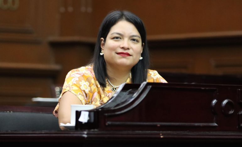 Eréndira Isauro presenta iniciativa para mejorar la ejecución de obras públicas en Michoacán