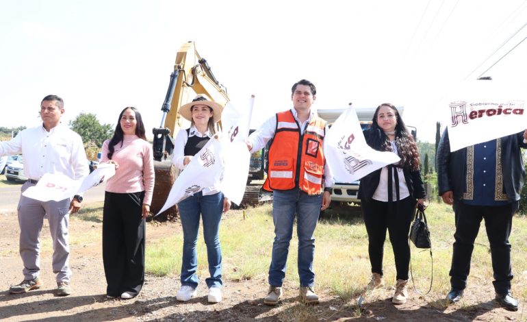 ¡Histórico! Toño Ixtláhuac arranca obra de conexión a la autopista Maravatío-Morelia