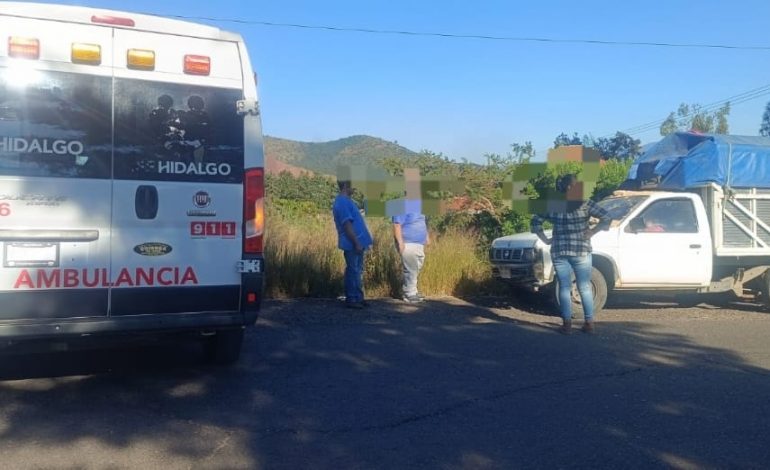 Accidente de Tránsito en Ciudad Hidalgo Deja a Dos Personas Lesionadas.