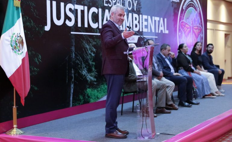 Con participación de especialistas de la NASA, inaugura Bedolla coloquio internacional Espacio y Justicia Ambiental