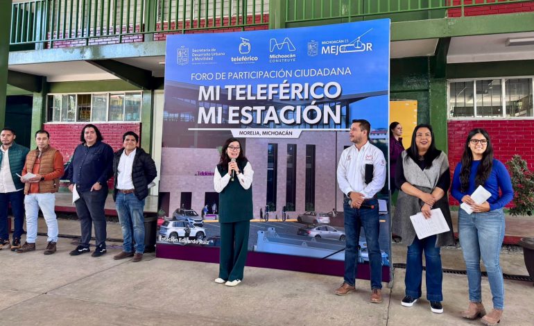 Estudiantes de la Secundaria 100, entre los beneficiados con el teleférico de Morelia: Gladyz Butanda