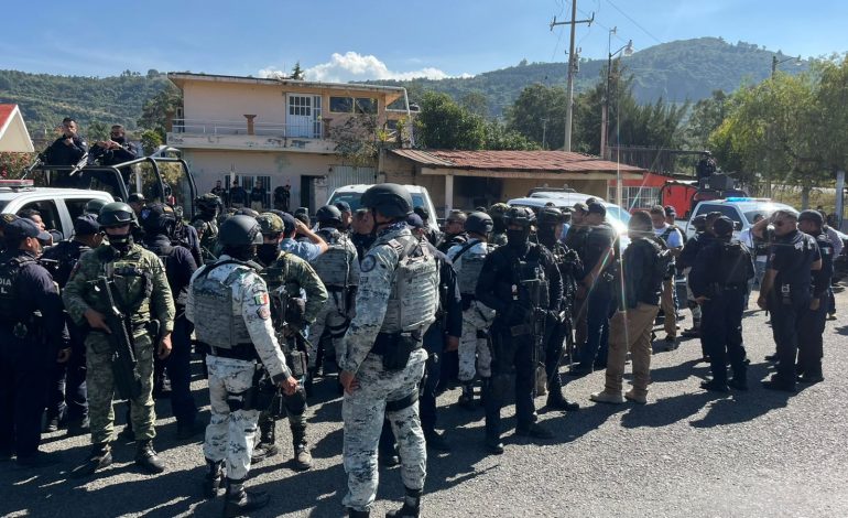 Agentes federales refuerzan acciones operativas en Zinapécuaro