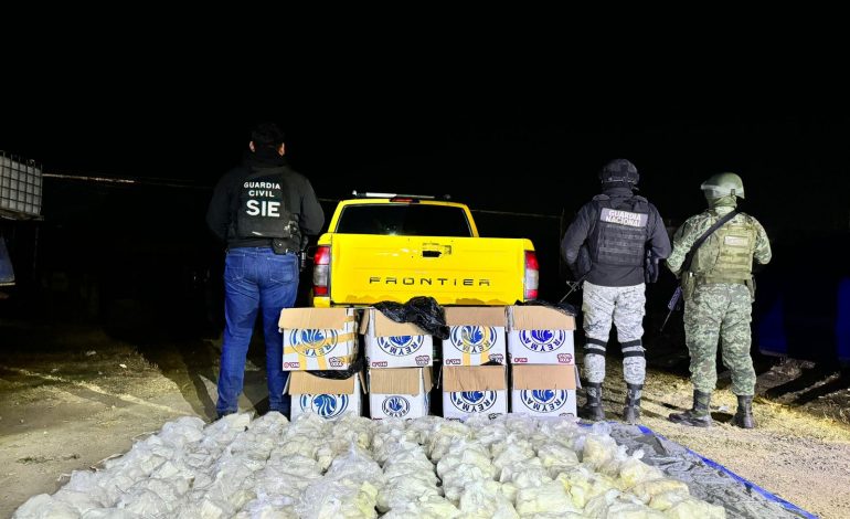 Agentes federales y estatales decomisan 115 kg de metanfetamina en Morelia: SSP