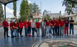 ​Jeovana Mariela Alcántar Baca, visitó la Escuela Secundaria Técnica 51 Forestal y el Preescolar Justino Sarmiento.