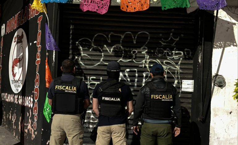 Durante un cateo, FGE asegura un bar por su posible relación con actividades ilícitas; se confiscan 300 dosis de narcótico