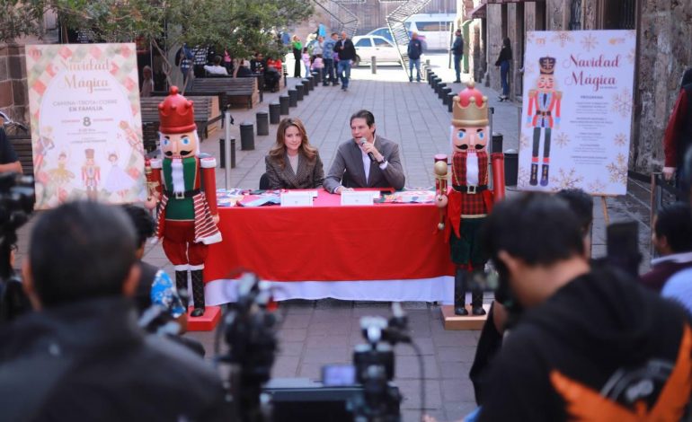 Alfonso Martínez y Paola Delgadillo presentan actividades de la ‘Navidad Mágica en Morelia’