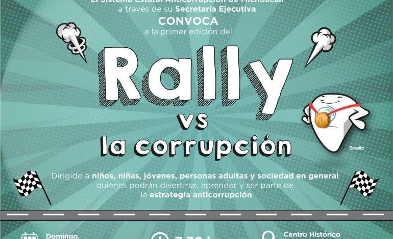 Realizará SEA su primer Rally contra la Corrupción