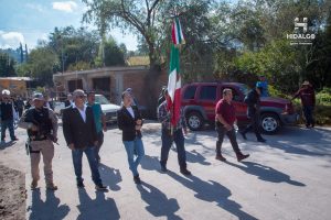 Jeovana Mariela Alcántar Baca, encabezó el acto cívico y desfile previo a la celebración del CXIV Aniversario de la Revolución Mexicana de 1910.