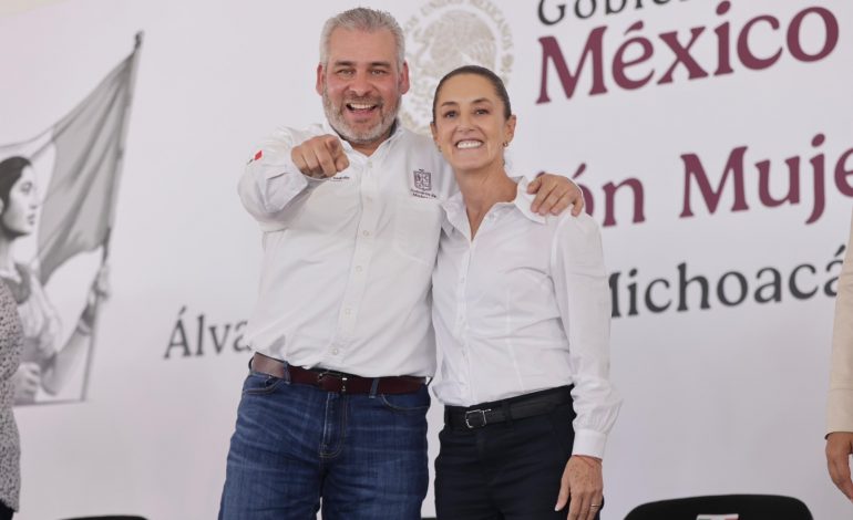 Siempre vamos a apoyar a Michoacán: Sheinbaum