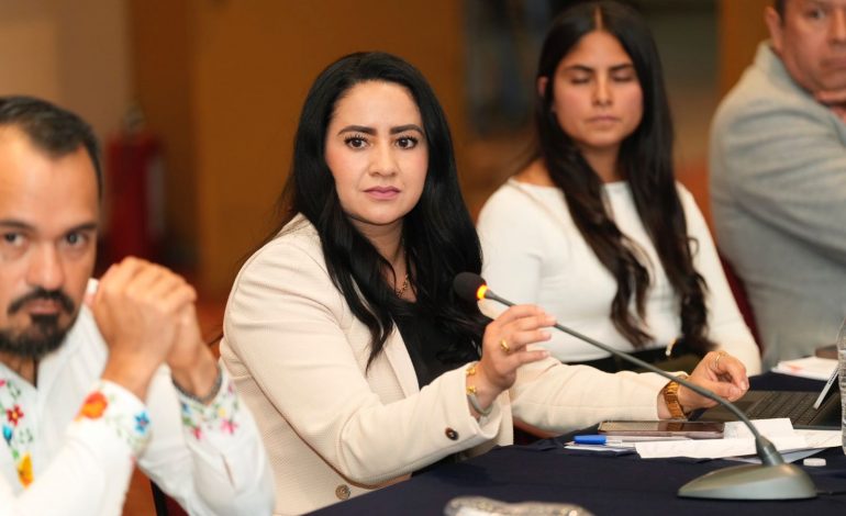 Presenta Gladyz Butanda avances de los teleféricos al Consejo Estatal de Movilidad.