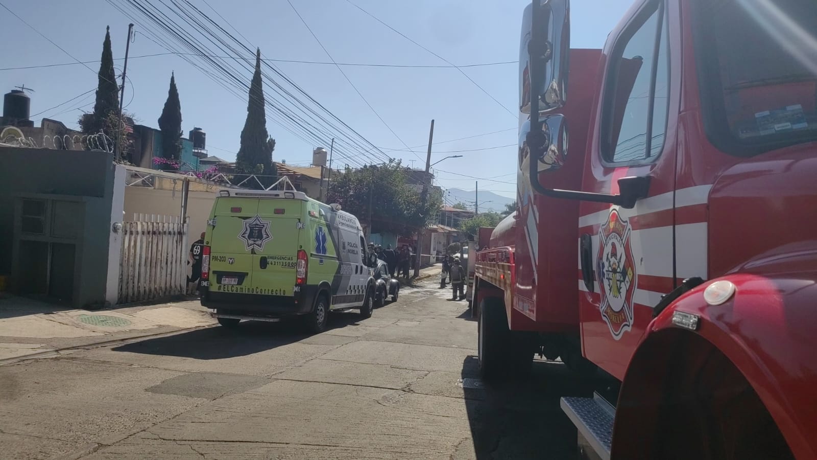 Incendio en Morelia: Mujer fallece y esposo resulta herido.