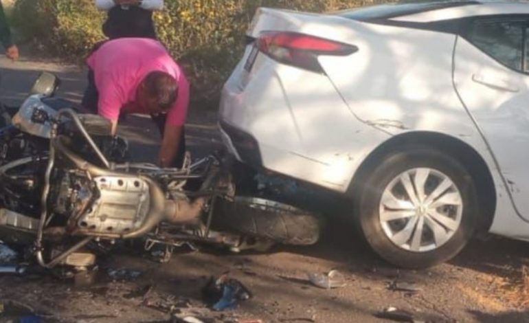 Accidente en Libramiento Norte de Ciudad Hidalgo Deja un Herido Grave.