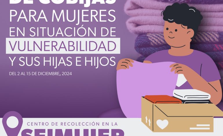 Seimujer inicia colecta de cobijas y juguetes