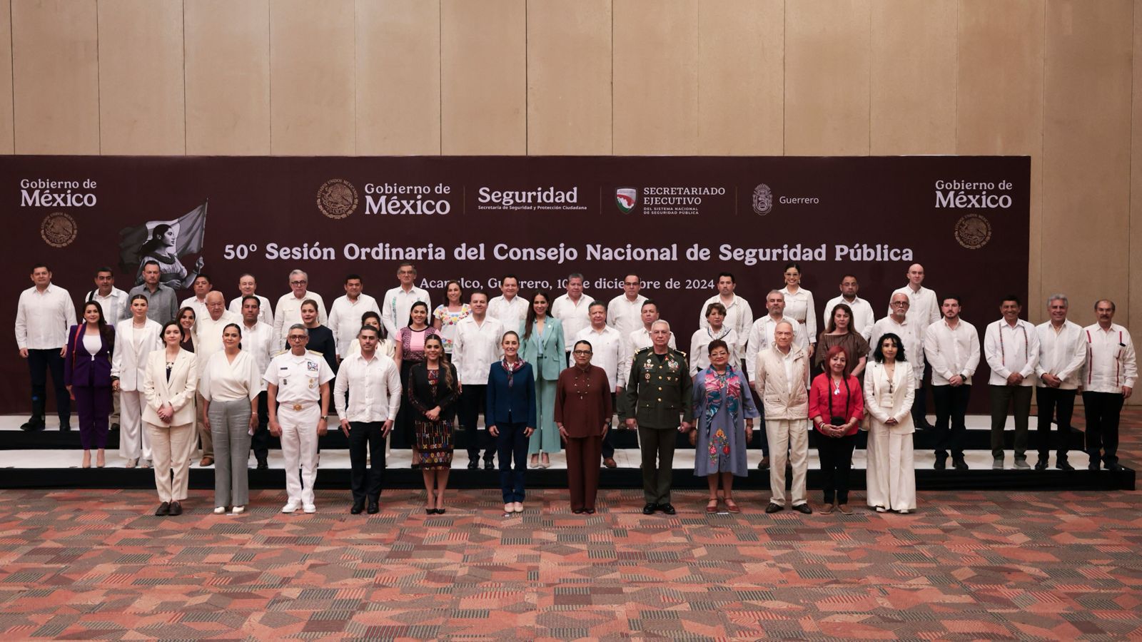 PRESIDENTA CLAUDIA SHEINBAUM HACE LLAMADO A GOBERNADORES Y GOBERNADORAS A TRABAJAR EN COORDINACIÓN A FAVOR DE LA SEGURIDAD EN EL PAÍS