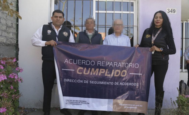 Celebra CMASC acuerdo reparatorio y restituye un inmueble en favor de un hombre, víctima de despojo