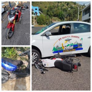 Zitácuaro registra tres accidentes de motocicleta en un solo día.