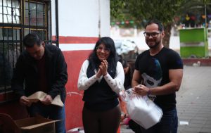 Visita Vanhe Caratachea albergue de familias jornaleras en Tanhuato