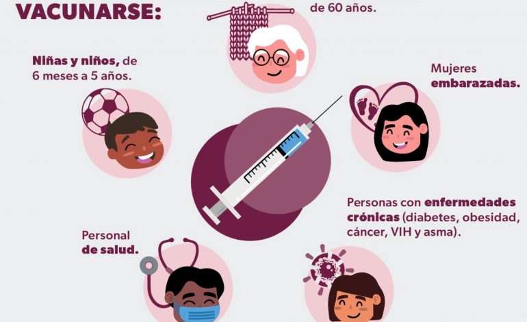 Vacuna contra influenza protege a niñas, niños, adultos y embarazadas: SSM