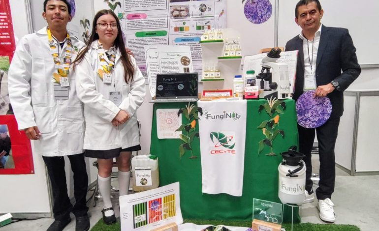 Ganan 4 oros estudiantes del Cecytem en Expo Ciencias Nacional