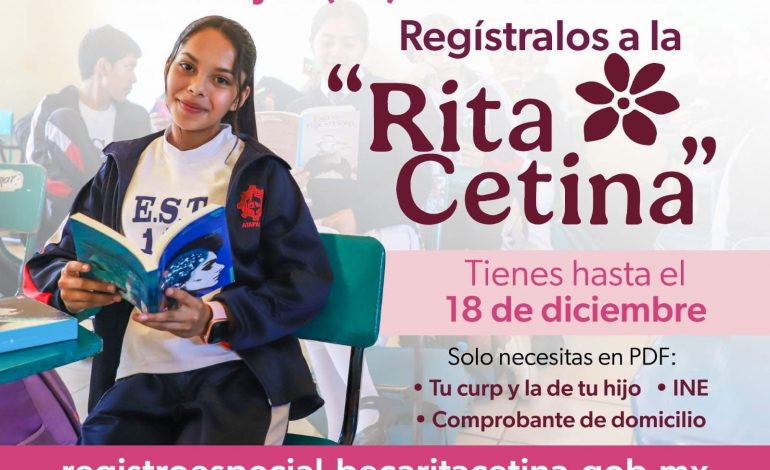 Así puedes comprobar que el registro a la beca Rita Cetina fue exitoso