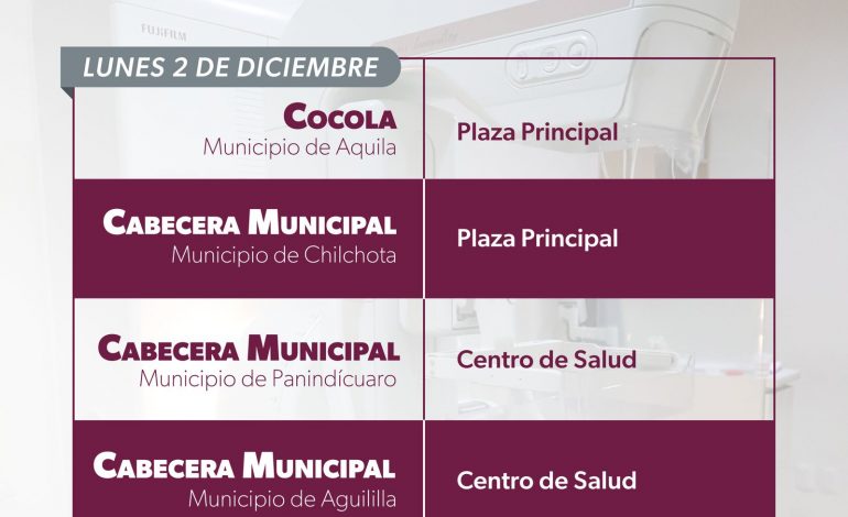 Despliega SSM unidades móviles de mastografía a 6 municipios