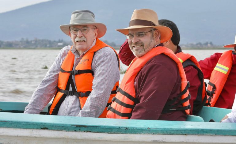Larga vida al lago de Pátzcuaro; Gobierno estatal y Sader continuarán acciones para su recuperación.