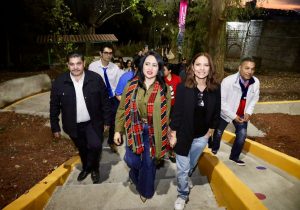 Gladyz Butanda inaugura sendero seguro en Jesús del Monte.<br>