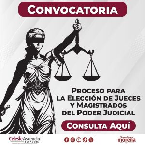 Invita Celeste Ascencio a profesionistas del Derecho a participar en elección judicial