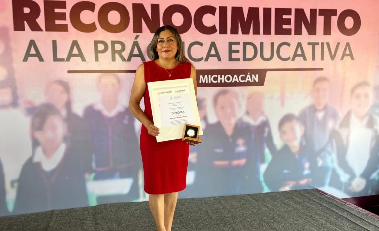 Maestra michoacana fortalece vínculo entre escuela y comunidad con este proyecto