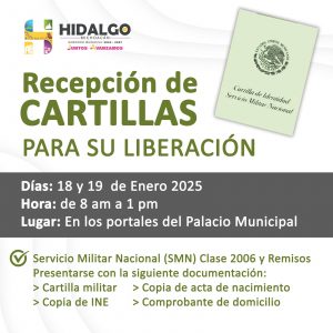 Personal de la 21 Zona Militar instalarán puesto de recepción de cartillas para su liberación