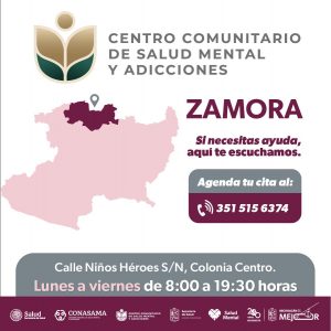 Centro de Salud Mental de Zamora ha brindado más de 18 mil consultas: SSM