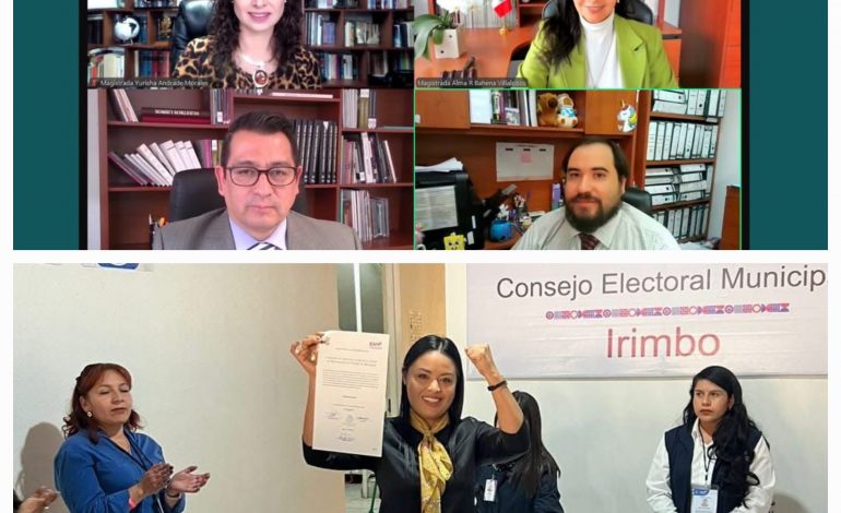 Confirma el TEEM validez de elección extraordinaria de Irimbo; el triunfo es del PRD