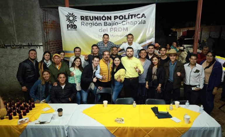 Integrantes del PRDM realizan reunión informativa en Ixtlán con militancia de la región Bajío-Chapala