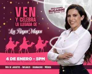 Diputada Giulianna Bugarini celebrará Día de Reyes con entrega de juguetes en la Plaza Morelos, ‘El Caballito’