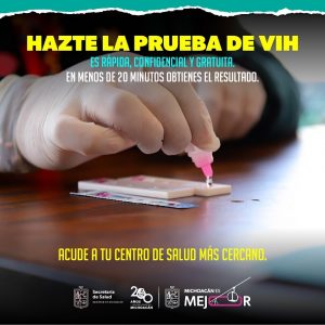 Realiza SSM sin costo pruebas rápidas de detección de VIH