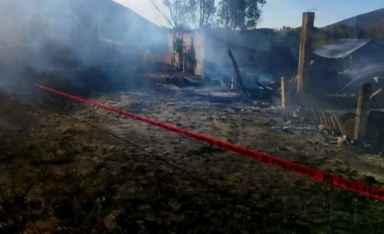 Hombre de la tercera edad murió calcinado en Maravatío.