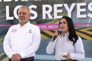 Con 2 grandes obras se apuesta por movilidad en Los Reyes y Tingüindín: Gladyz Butanda.