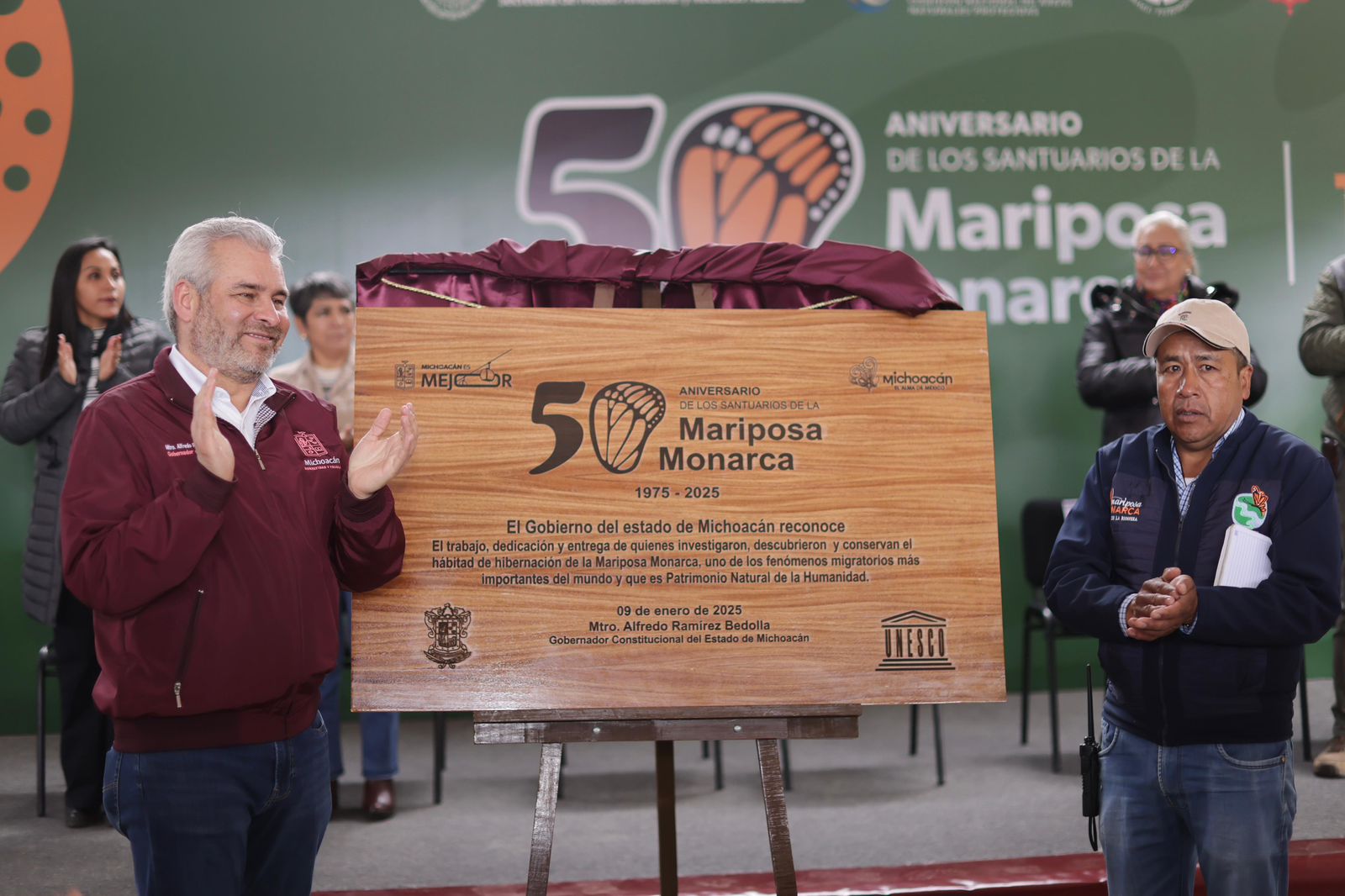 Reitera Bedolla compromiso irrenunciable con la Mariposa Monarca.