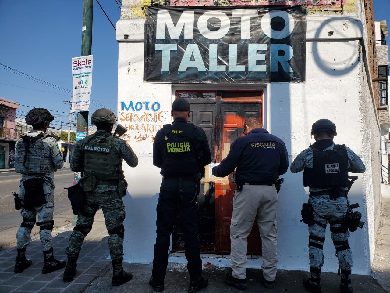 Asegura FGE inmueble vinculado a actividades ilícitas y recupera dos motocicletas con alteraciones en sus medios de identificación.