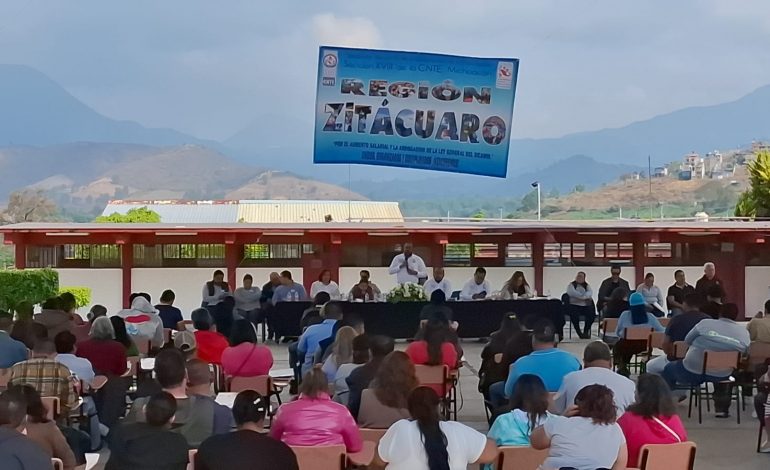 Avances y Retos en la Lucha Educativa: Jairo Antonio Mandujano Ortega Informa sobre Asambleas Regionales en Zitácuaro