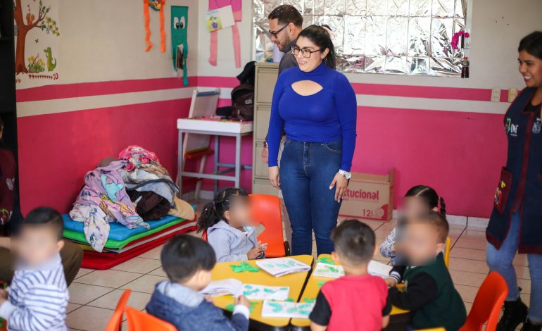 Visita Vanhe Caratachea estancia infantil del programa NIDOS en Tanhuato