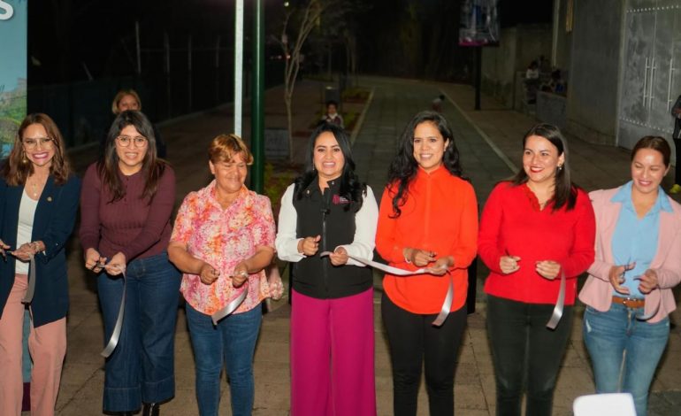 Inaugura Gladyz Butanda sendero seguro en tenencia Morelos; mujeres caminarán sin miedo